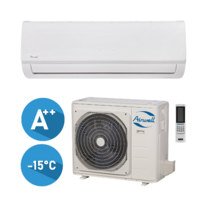 Airwell HORUS HDLA-050N-09M25/YDAA-050H-09M25 efektyvus šildymas iki -15°C